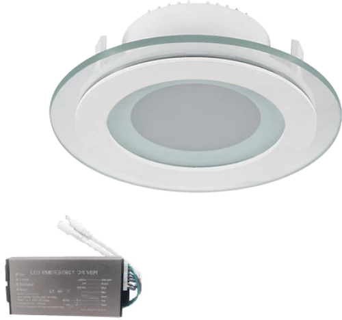 LED PANEL ROUND GLASS 18W 4000-4300K D200+ EM