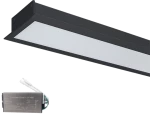 LED PROFIL FLUSH S48 24W 4000K 1200mm BLACK+ EM