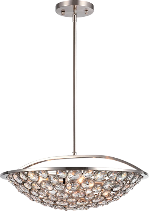 DJENY CHANDELIER 5XE14 SILVER