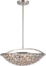 DJENY CHANDELIER 5XE14 SILVER