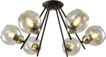 RICK CHANDELIER 6XE27 MATT BLACK/BRONZE