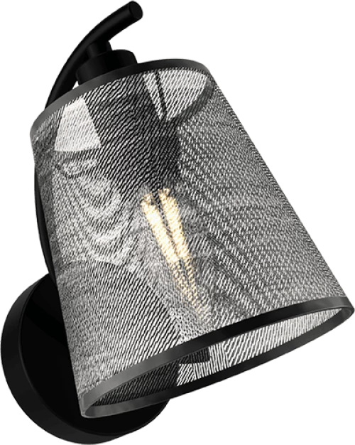 JASMINE WALL LAMP 1XE14 BLACK