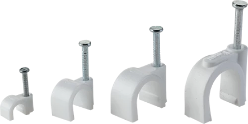 CABLE FIXING CLIPS 4mm 100pcs.