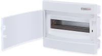 FLUSH MOUNTING 12 MODULES 1 ROW WHITE DOOR