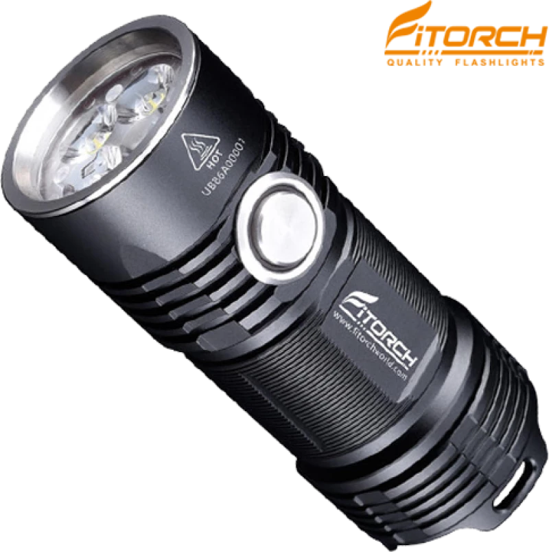 FITORCH P25 ΦΑΚΟΣ LED 3000lm ΥΨΗΛΗΣ ΑΠΟΔΟΣΗΣ ΜΑΥΡΟΣ FITORCH