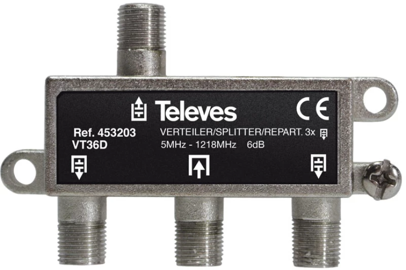 453203 splitter 3 ways F 5-1218 MHz
