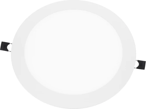 PANEL LED 22W ΣΤΡΟΓΓΥΛΟ 4000K 2350Lm 230V AC Ra80 30000hrs Ø220x18mm (cut:Ø205)
