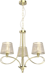 REBECCA CHANDELIER 3XE14 GOLD