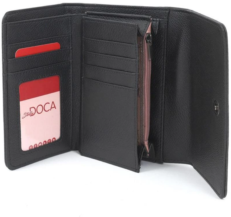 Πορτοφόλι μαύρο doca 66814