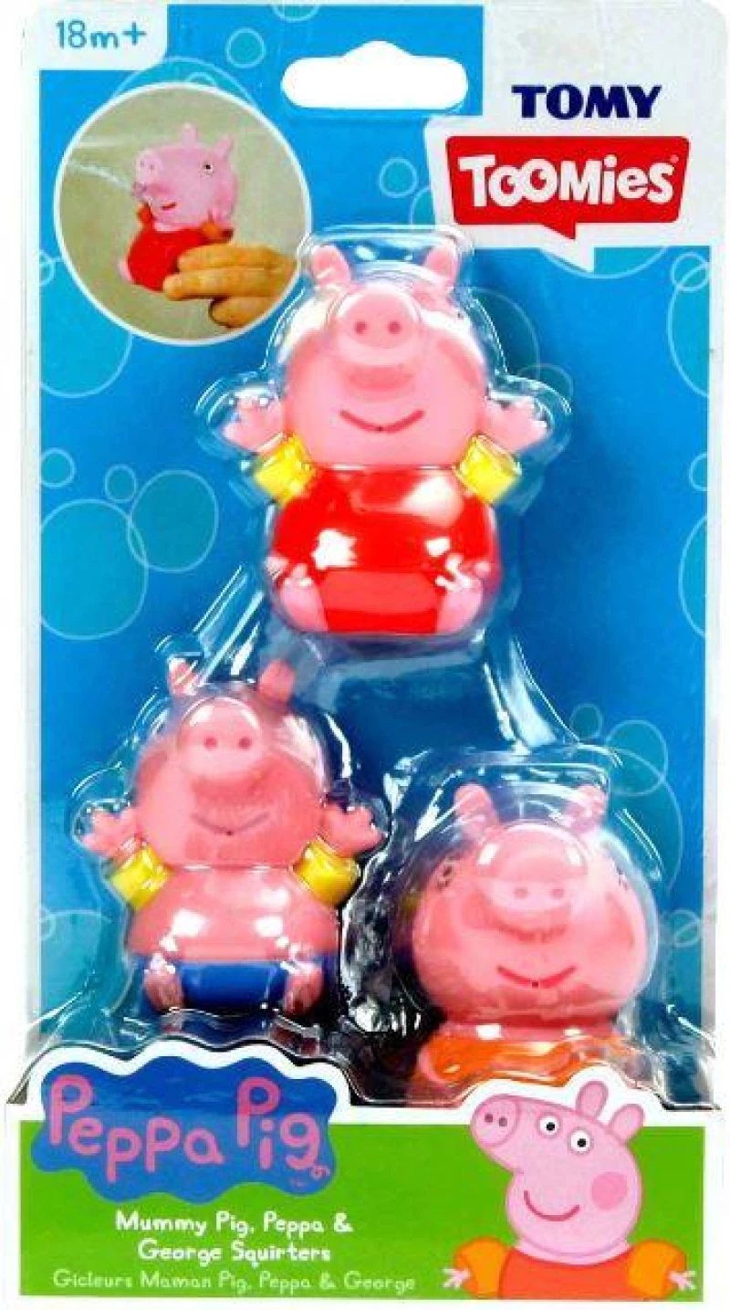 Tomy Toomies Peppa pig - Mummy Pig, Peppa  George Squirters (Mummy)