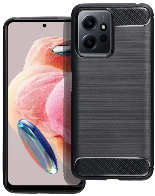 Nuon® Θήκη Πλάτης Carbon Xiaomi Redmi Note 12 5G Μαύρο