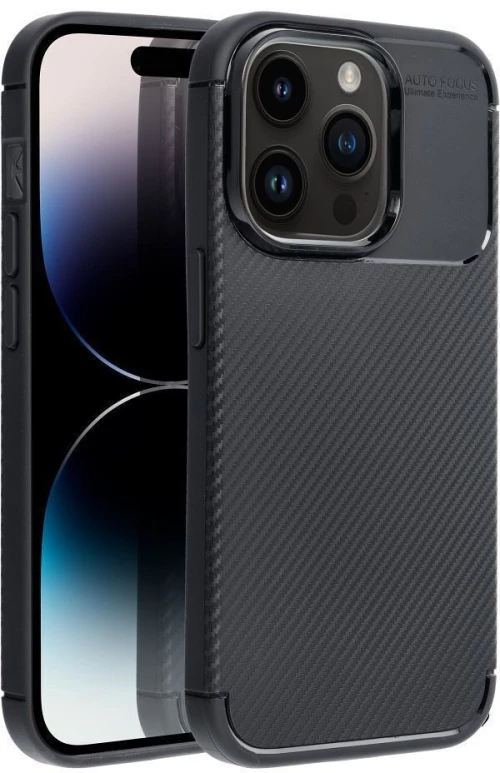 Nuon® Θήκη Carbon Premium iPhone 14 Pro Max - Μαύρο