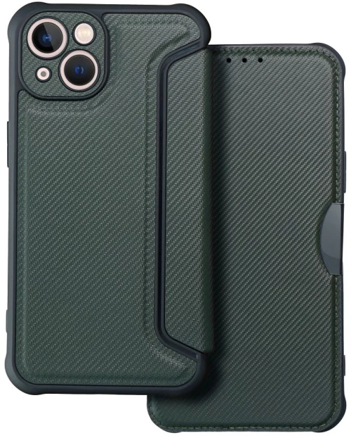 Θήκη Book RAZOR iPhone 14 Σκούρο Πράσινο