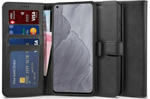 Tech-Protect® δερμάτινη Θήκη Book Wallet Realme GT Master - Μαύρο