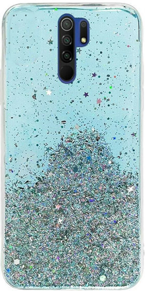 Wozinsky Θήκη Σιλικόνης Star Glitter Shinning Xiaomi Redmi 9 Χρώματος Μπλέ
