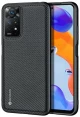 Dux Ducis® Σειρά Fino Θήκη Πλάτης Σιλικόνης / Ύφασμα Xiaomi Redmi Note 11 Pro 4G/5G - Μαύρο