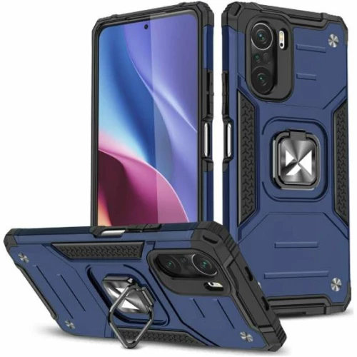 Wozinsky Θήκη Ring Armor Kickstand Xiaomi Mi 11i / Poco F3 Χρώματος Navy