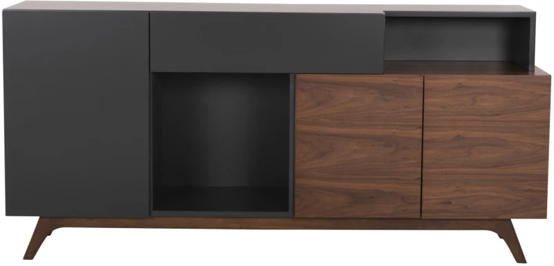 ΜΠΟΥΦΕΣ FB99747 MDF ΜΕ ΚΑΡΥΔΙ & ΣΚΟΥΡΟ ΓΚΡΙ ΚΑΠΛΑΜΑ 167x28-40x80Υεκ.