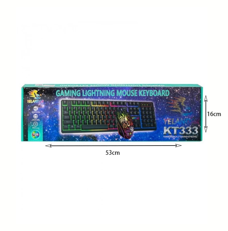 Yelandar Gaming Πληκτρολόγιο και ποντίκι KT333 560029