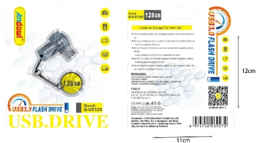 Andowl Στικάκι USB 3.0 Flash Drive 128GB Q-UZ128 - Flash Drive 075455