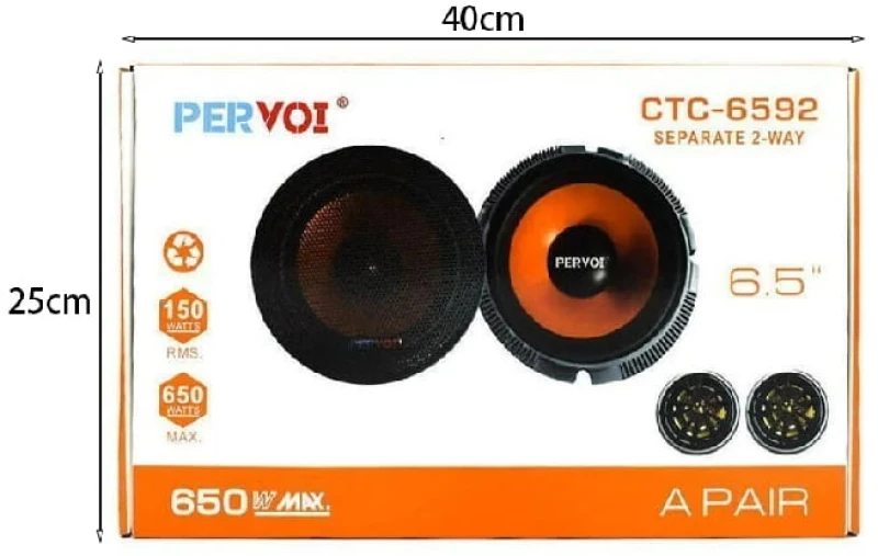 Pervoi Σετ Ηχεία Αυτοκινήτου 6.5" με 150W RMS (Midrange) CTC-6592 - Drive Midrange Car Speaker Z891007