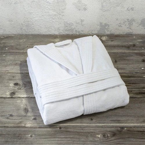 Μπουρνούζι με κουκούλα Zen White Medium Nima