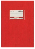 Τετράδιο Καρφίτσα Linen 50 Φυλλων Ριγέ 17Χ24 Κόκκινο