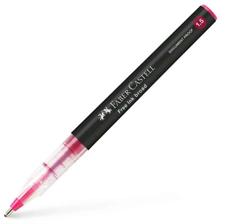 Στυλό Faber-Castell Rollerball 1.5mm με Μαντζέντα Mελάνι Free Ink Fine