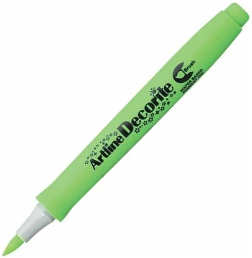 Μαρκαδόρος Artline Decorite Brush Standard Λαχανί