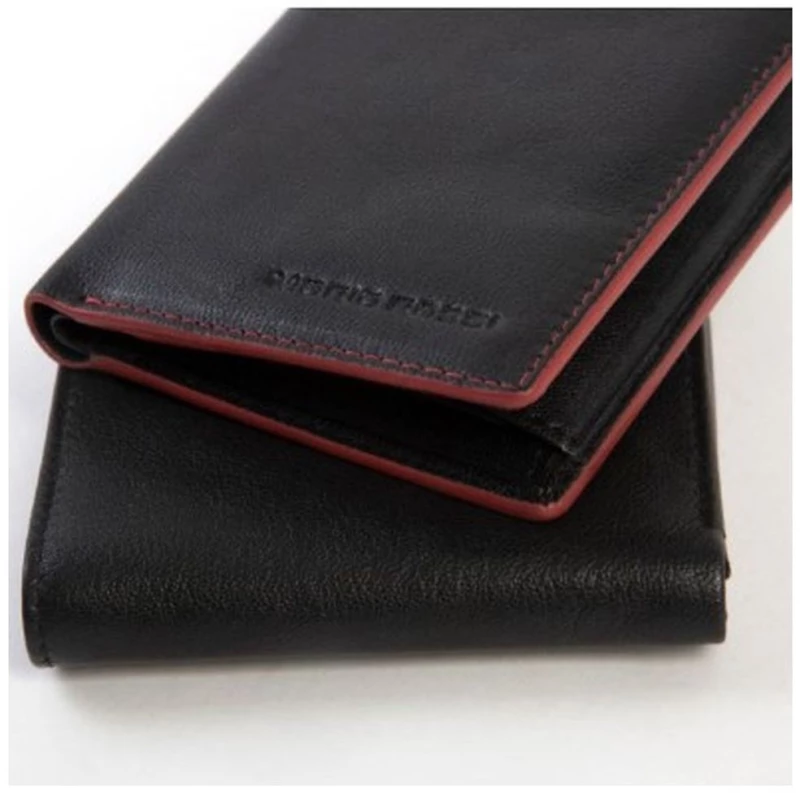 Πορτοφόλι Δερμάτινο Mario Rossi Ανδρικό Bk/Red  5930V