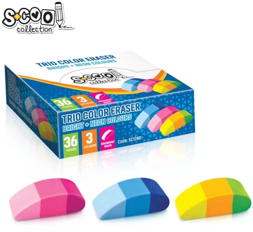 Γόμα Scool Trio Neon