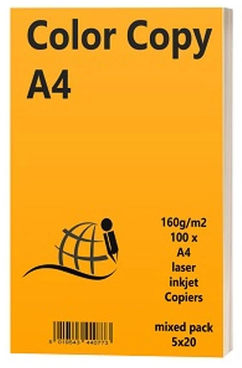 Χαρτί Φωτοτυπικό  Α4 160gr 100φυλ. Mix 5 Χρώματα