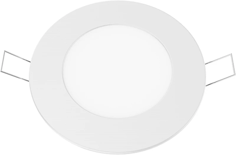 ΛΕΥΚΟ ΣΤΡΟΓΓΥΛΟ LED ΠΑΝΕΛ ΧΩΝΕΥΤΟ 6W 4000K 470Lm Φ119mm 230V AC Ra80