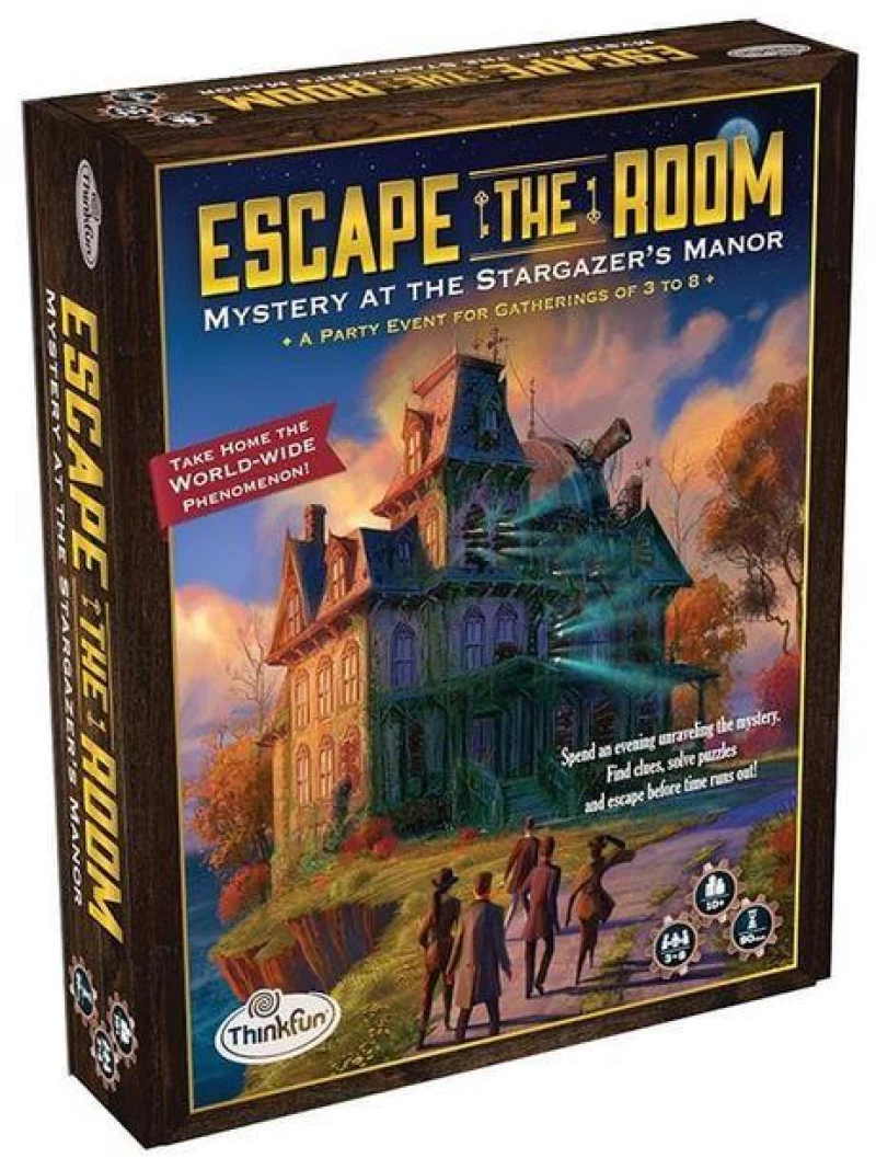 Thinkfun Logic Game: Escape the Room - Mystery at the Stargazers Manor (007351)