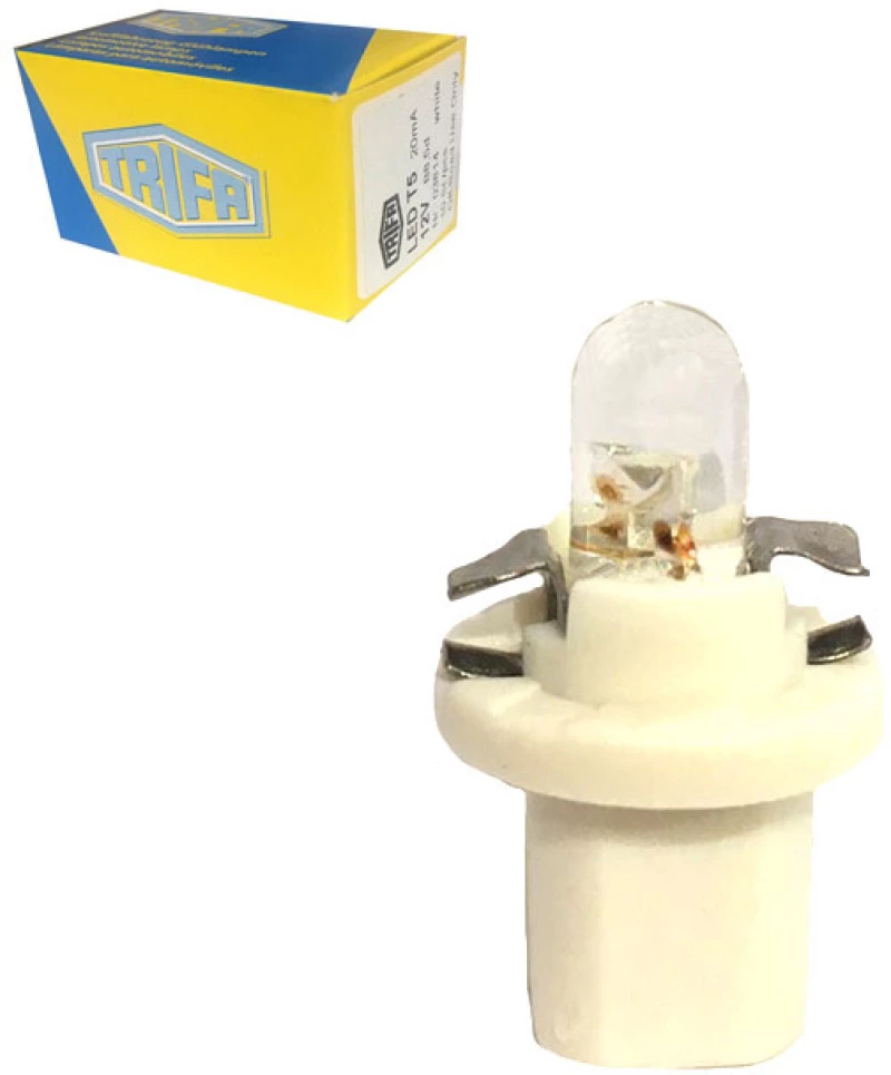 Λάμπα Led Με Βάση B8,5d / T5 12V Λευκή Trifa 3814 1 Τεμάχιο (CAR0017255)