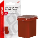 ΑΣΦΑΛΕΙΕΣ JapVal PAL ΜICRO 14mm ΘΗΛΥΚΕΣ 50A ΣΕ ΚΟΚΚΙΝΟ ΧΡΩΜΑ AMIO - 2 Τεμ.