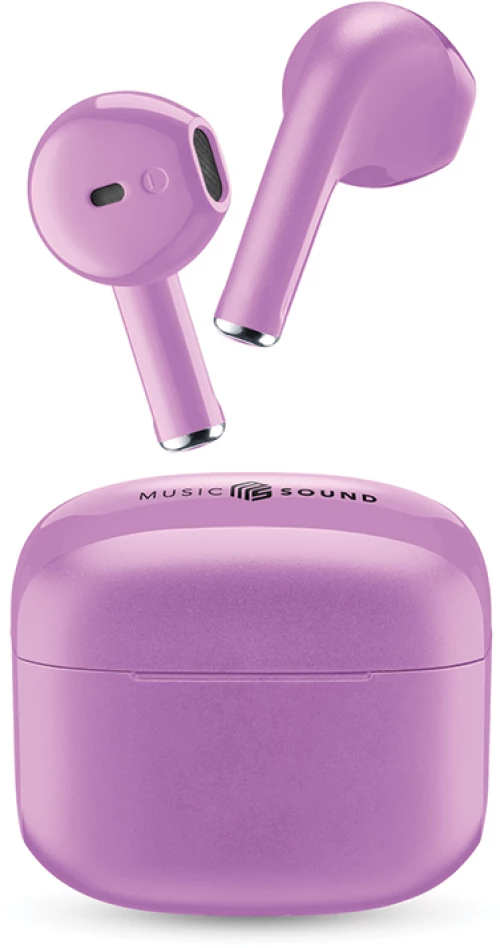 CELLULAR LINE 454806 Swag Bluetooth Ακουστικά TWS με Θήκη Φόρτισης Βιολετί