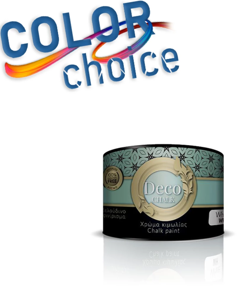 Χρώμα κιμωλίας νερού Deco Chalk Paint Color Choice 375ml-Λευκό