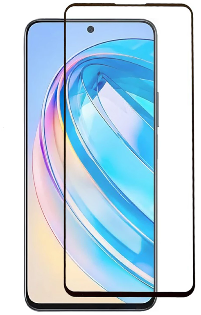 Silk Screen Full Screen Tempered Glass Screen Protector for Honor X8a