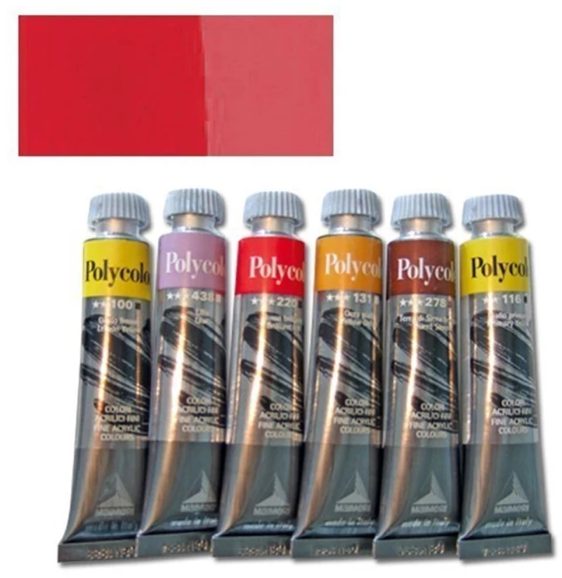 Χρώμα Ακρυλικό Maimeri Polycolor 20ml 166 Carmine 001202166