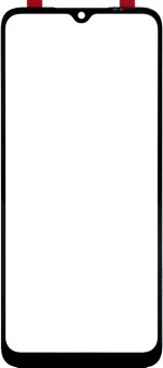 Τζάμι Επισκευής Οθόνης / Glass Lens with OCA for Xiaomi Redmi 9A/Poco C3 Black