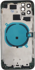 Middle Frame + Battery Door + Back Camera Lens and Bezel + Side Buttons + SIM Card Tray for iPhone 11 Pro Max European Version Green