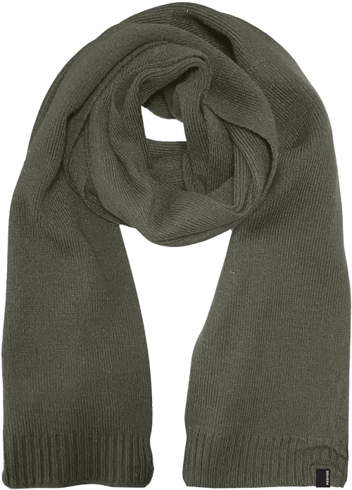REBASE KNITTED SCARF (RMSCF-07 KHAKI)