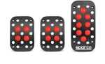 Πεταλιέρα μαύρη-κόκκινη Sparco 112.SPC0401RS