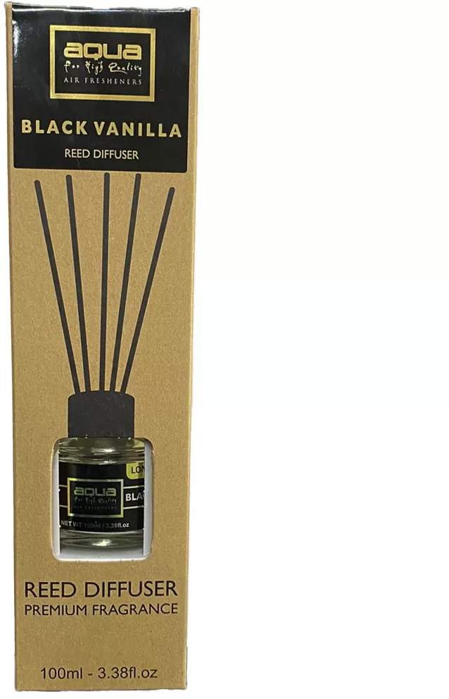 Αρωματικό Χώρου Black Vanilia Home Reed Diffuser με 6 Στικς Aqua 100 ml - 1 τμχ 10-823/AQ