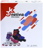 ΑΘΛΟΠΑΙΔΙΑ ΠΑΤΙΝΙΑ ROLLERS ΑΥΞΟΜΕΙΟΥΜΕΝΑ ΦΟΥΞ ΛΕΥΚΟ 39-42- 002.1083/FPW/39