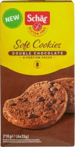Mπισκότα Διπλής Σοκολάτας  / Soft Cookies  (χωρίς γλουτένη)   150g  Schär 14817