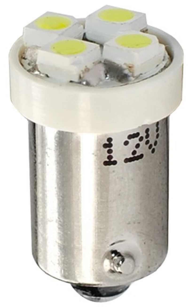 T4W 12V 0,32W BA9s (ΜΙΝΙΟΝ) LED 4xSMD3528 ΛΕΥΚΟ BLISTER 2ΤΕΜ. LB009W/MT
