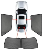 AUDI A3 Typ 8V 3D 2012+ ΚΟΥΡΤΙΝΑΚΙΑ ΜΑΡΚΕ CAR SHADES - 4 ΤΕΜ. PVC.AU-A3-3-B