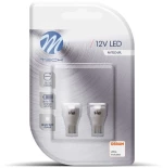 W16W 12V W2,1x9,5d 7xSMD2835 LED OSRAM ΛΕΥΚΟ BLISTER 2ΤΕΜ. M-TECH LB111W/MT